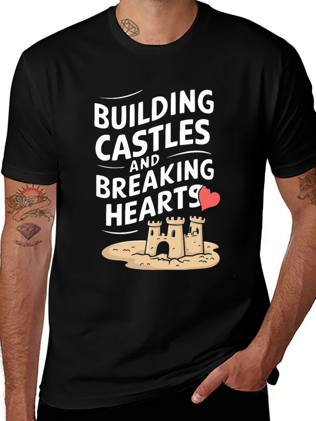 Building Castles Breaking Hearts Graphic Tee