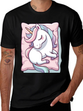 Sleeping Unicorn Graphic T-Shirt