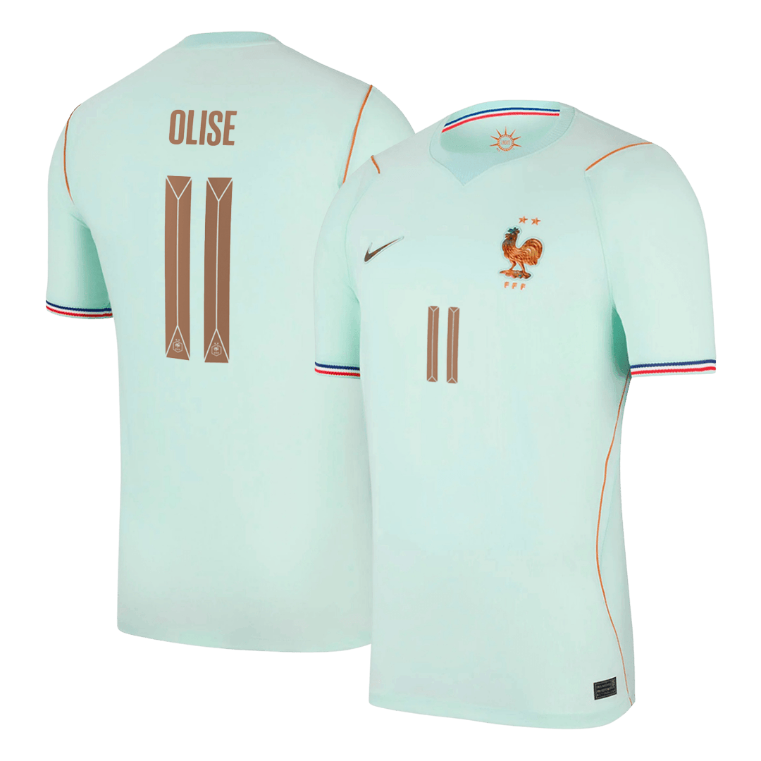 OLISE #11 France Away Soccer Jersey World Cup 2026 Blue Front
