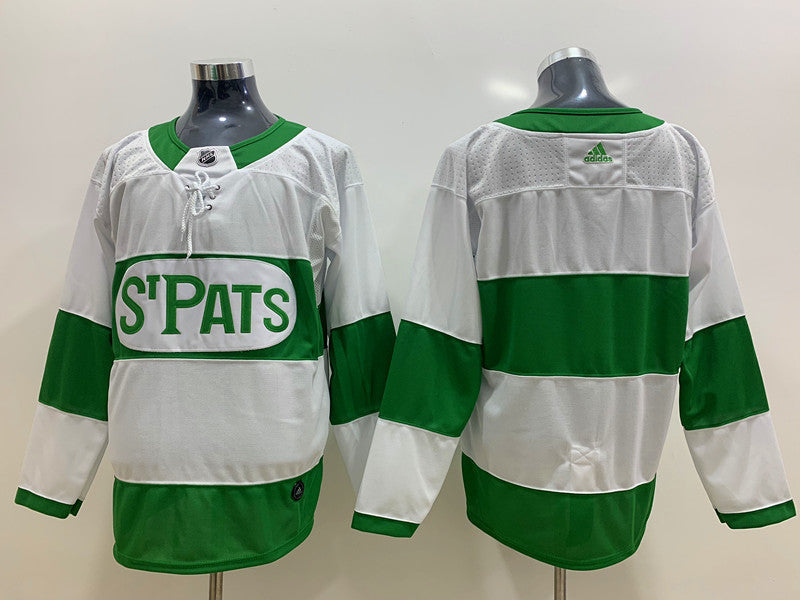 Men's Toronto St. Pats White Premier Breakaway Blank Jerseys