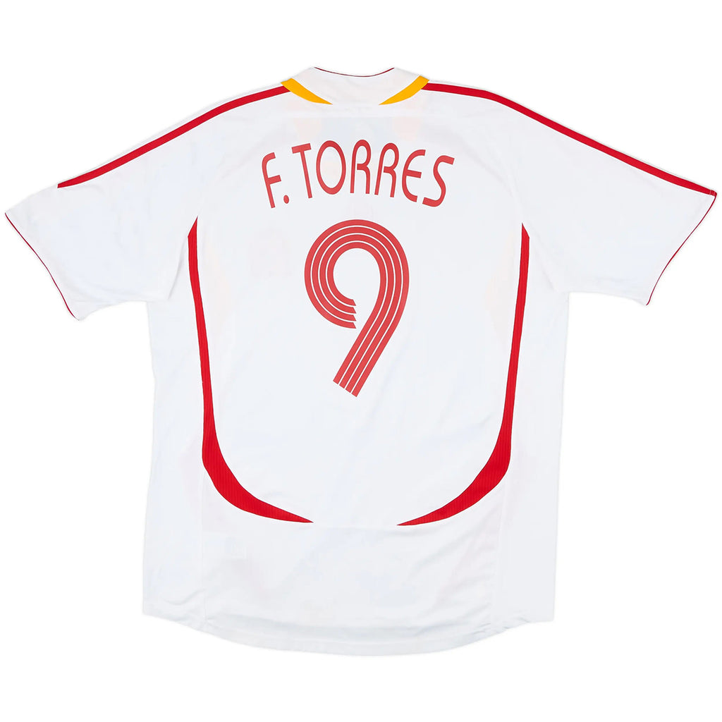 Torres #9 Retro Spain Away Jersey World Cup 2006 Front