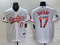 Men's Los Angeles Dodgers Shohei Ohtani White #17 Replica Player Jerseys