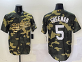 Men's Los Angeles Dodgers Freddie Freeman #5 Camouflage Replica Player Jerseys