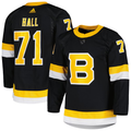 Men's Boston Bruins Taylor Hall #71 Black Replica Jerseys