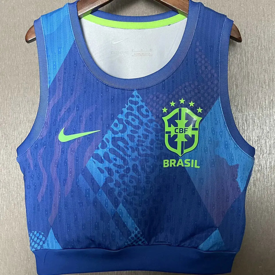 2025/26 Brazil Away Women Yoga Vest Jersey 女 Front