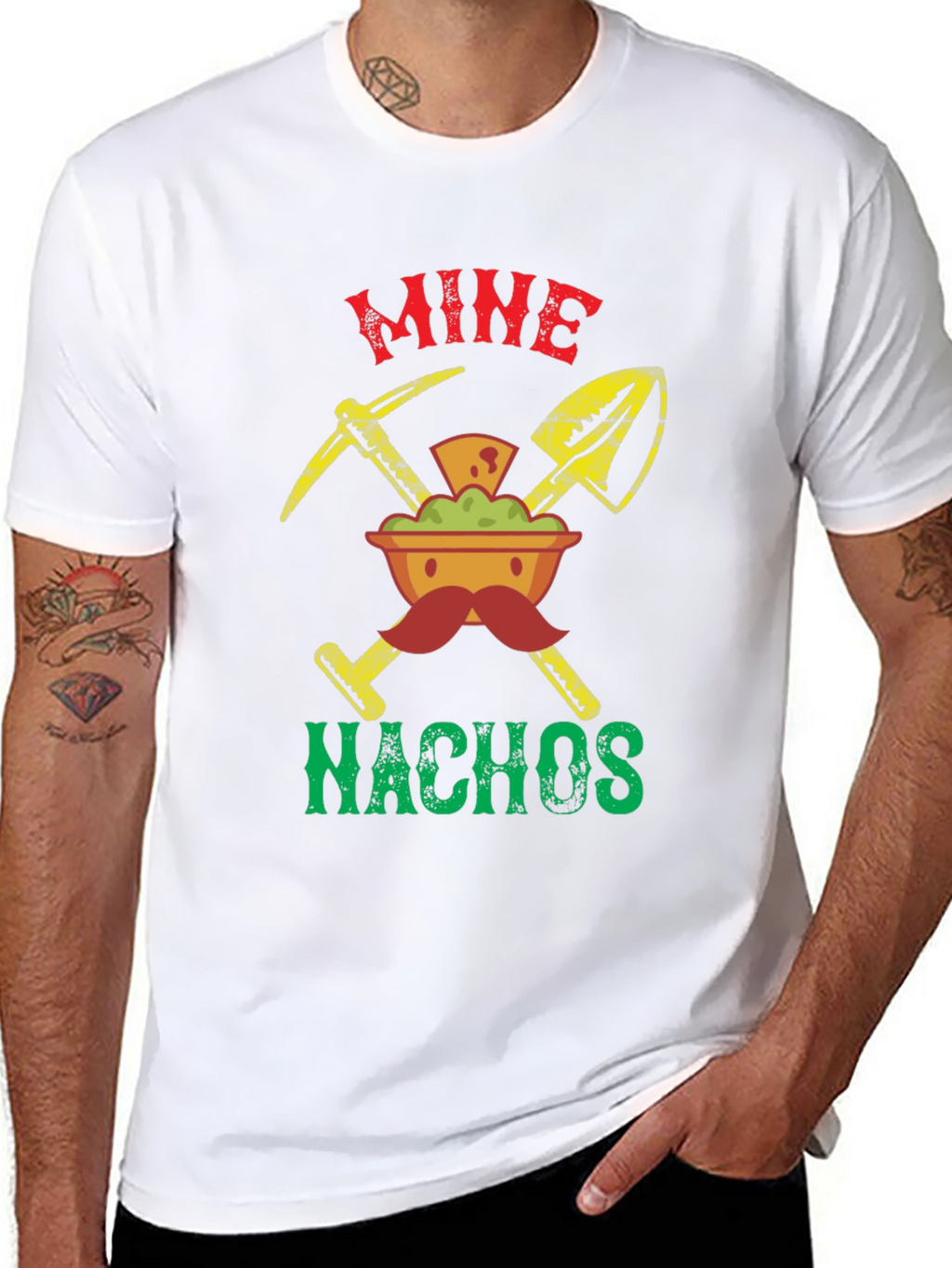 Mine Nachos Graphic T-Shirt - Novelty Food Tee