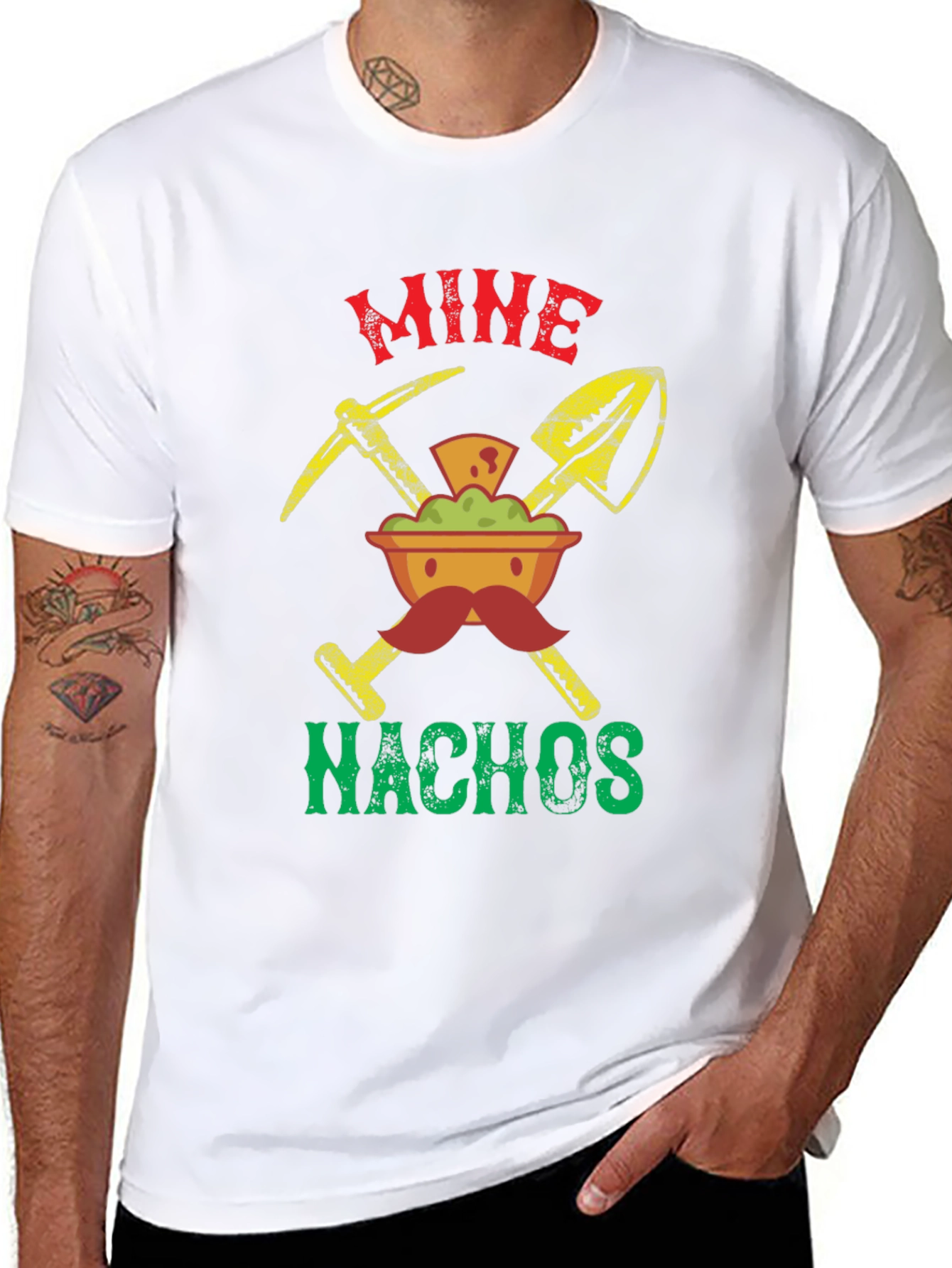 Mine Nachos Graphic T-Shirt - Novelty Food Tee