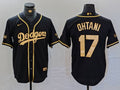 Men's Los Angeles Dodgers Shohei Ohtani #17 Black Game Team Jerseys