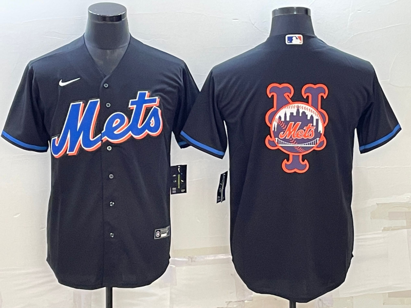 Men's New York Mets Black 2022 Alternate Replica Player Jerseys