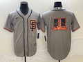 Men's San Francisco Giants Gray Road Replica Player Jerseys