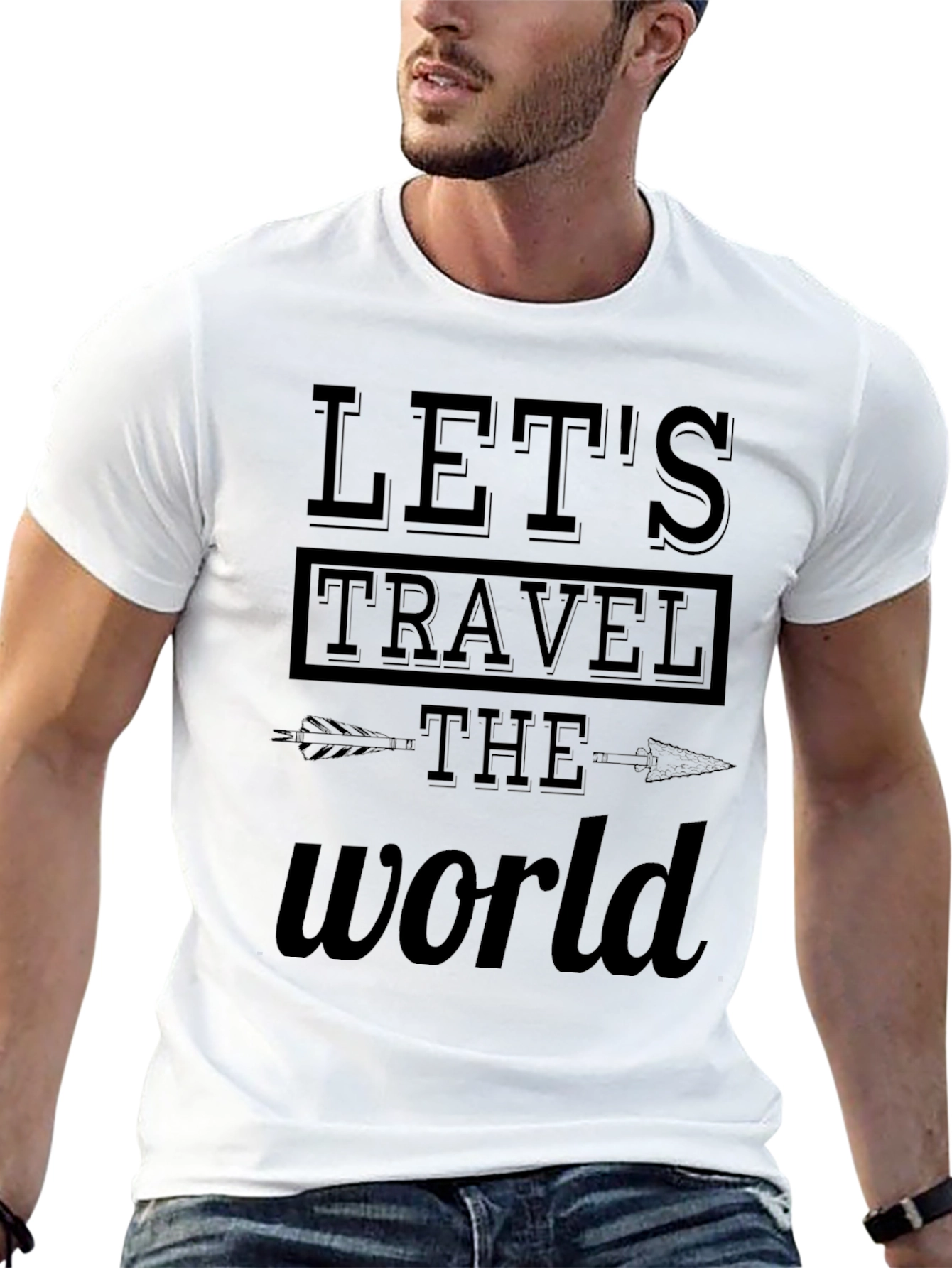Lets Travel the World Graphic T-Shirt