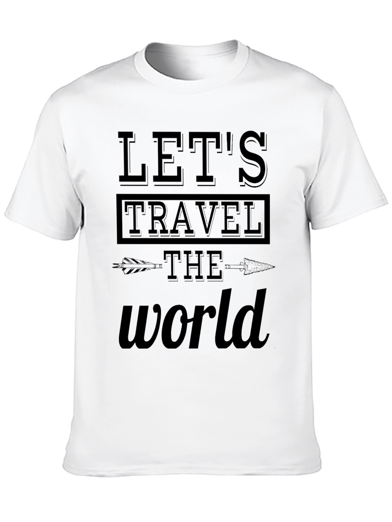 Lets Travel the World Graphic T-Shirt