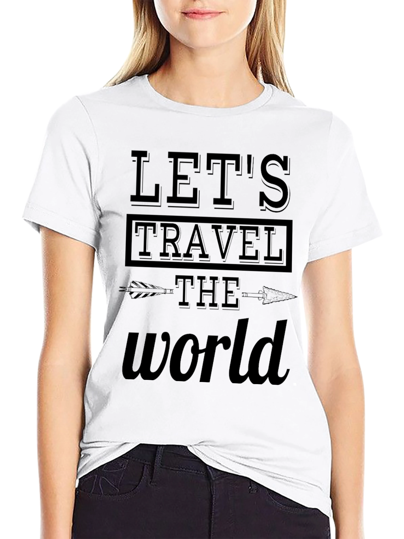 Lets Travel the World Graphic T-Shirt