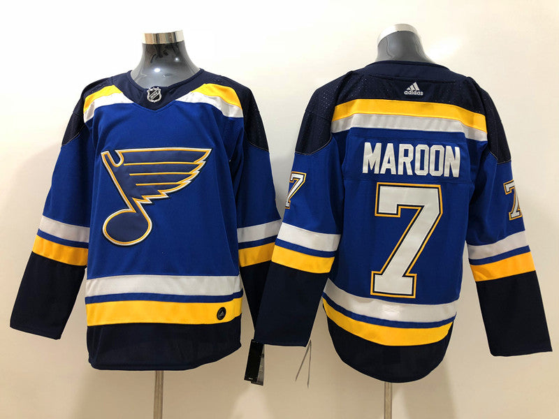Men's St. Louis Blues Patrick Maroon #7 Blue Home Breakaway Player Jerseys