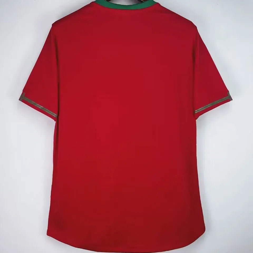 2012 Portugal Home Retro Soccer Jersey Back