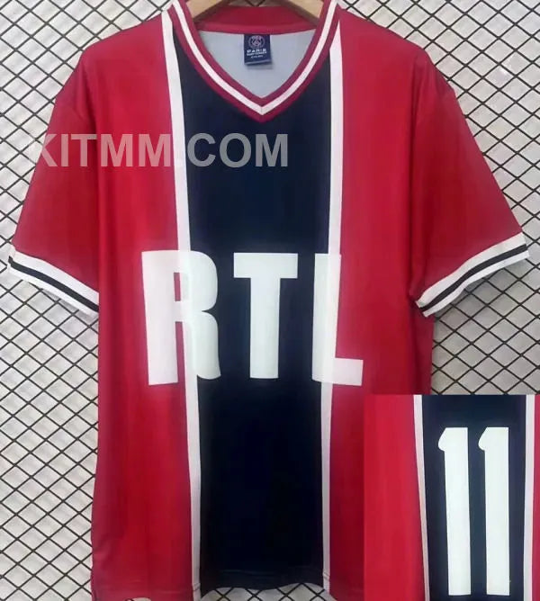 1975 PSG #11 Away Retro Soccer Jersey Front