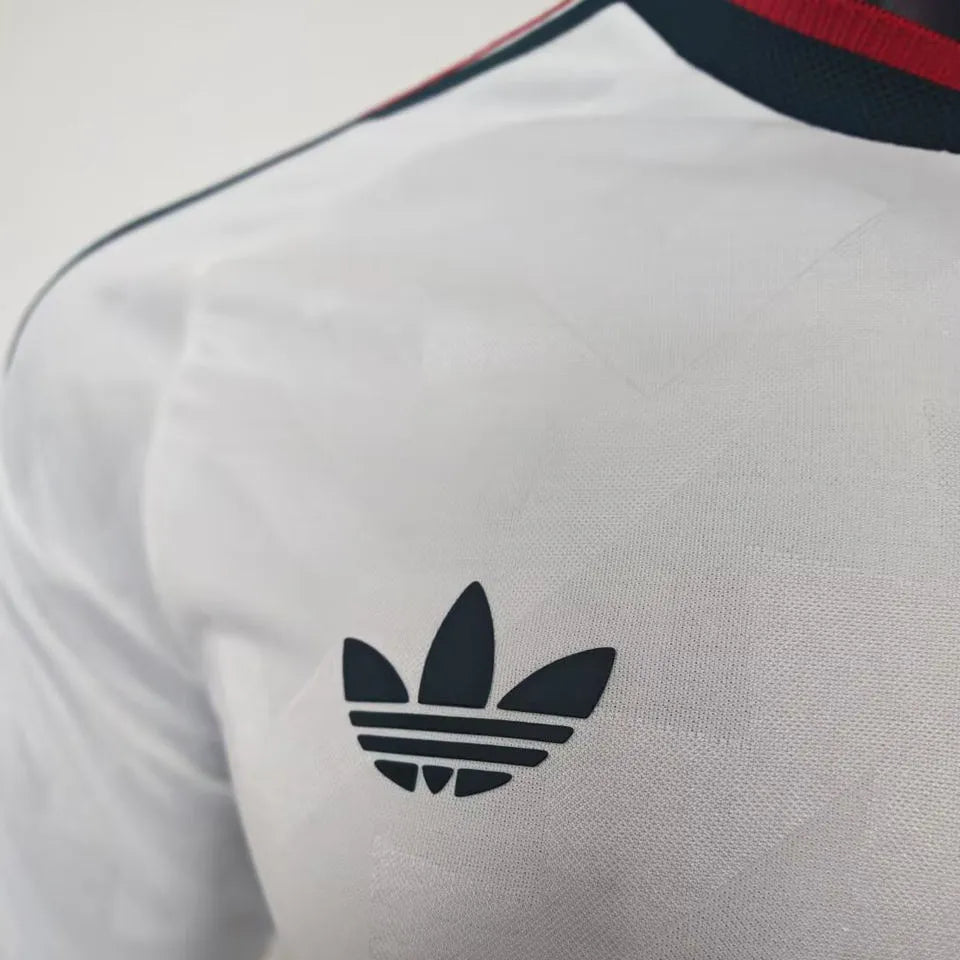 2026/27 Mexico Away White Player Version Long Sleeve Soccer Jersey Detail 3