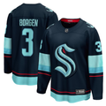 Men's Seattle Kraken Will Borgen #3 Deep Sea Blue Home Breakaway Player Jerseys