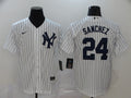 Men's New York Yankees Gary Sanchez #24 White Replica Baseball Jerseys