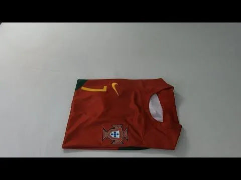 2022/23 Portugal 1:1 Quality Home Red Fans Soccer Jersey Detail 1