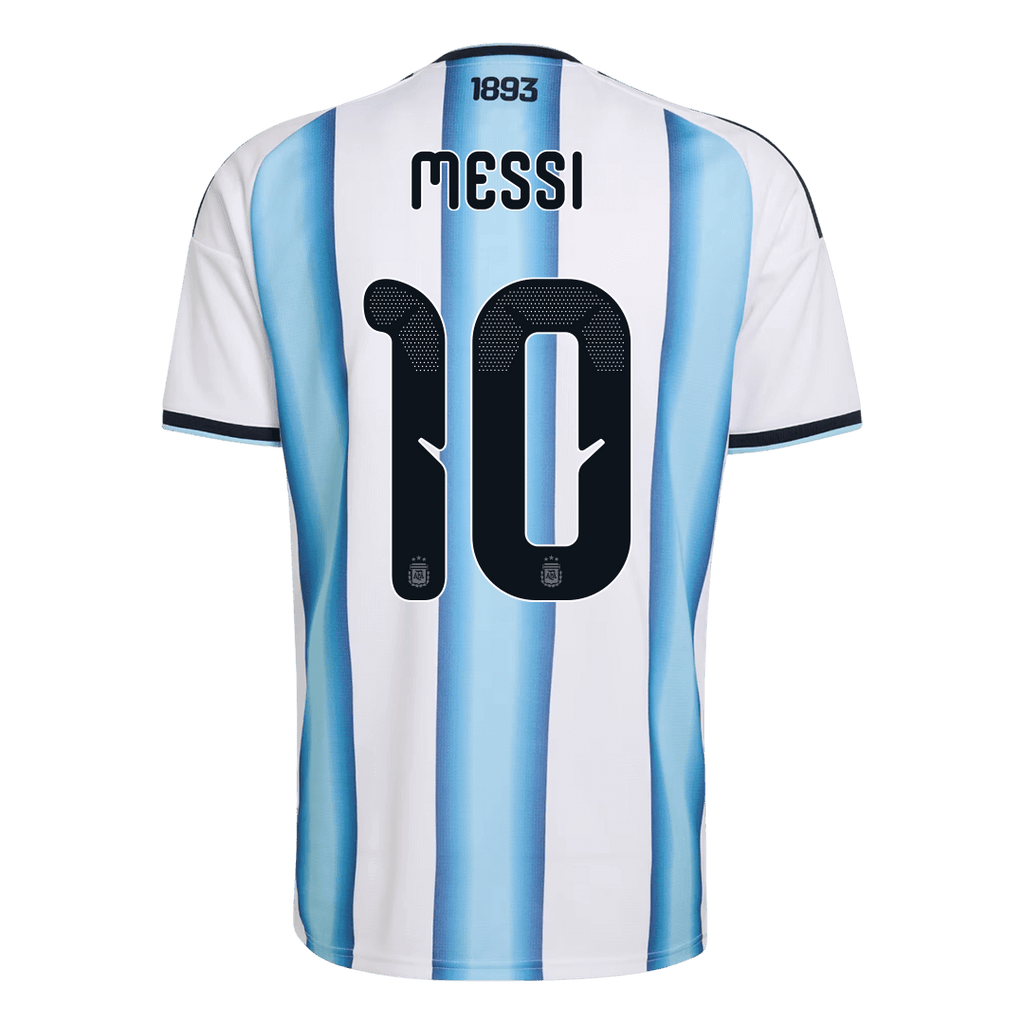 MESSI #10 Argentina Home Soccer Jersey World Cup 2026 Blue&White Image 3