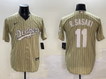 Men's Los Angeles Dodgers Roki Sasaki #11 Gold Replica Player Jerseys
