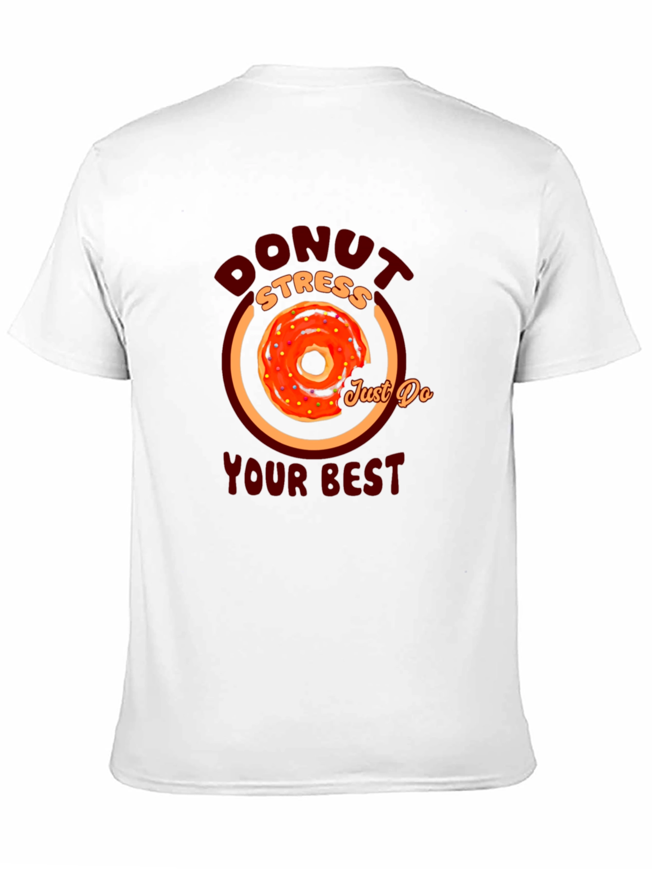 Donut Stress Graphic T-Shirt - Motivational Tee