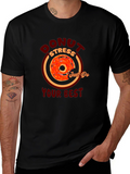 Donut Stress Graphic T-Shirt - Motivational Tee