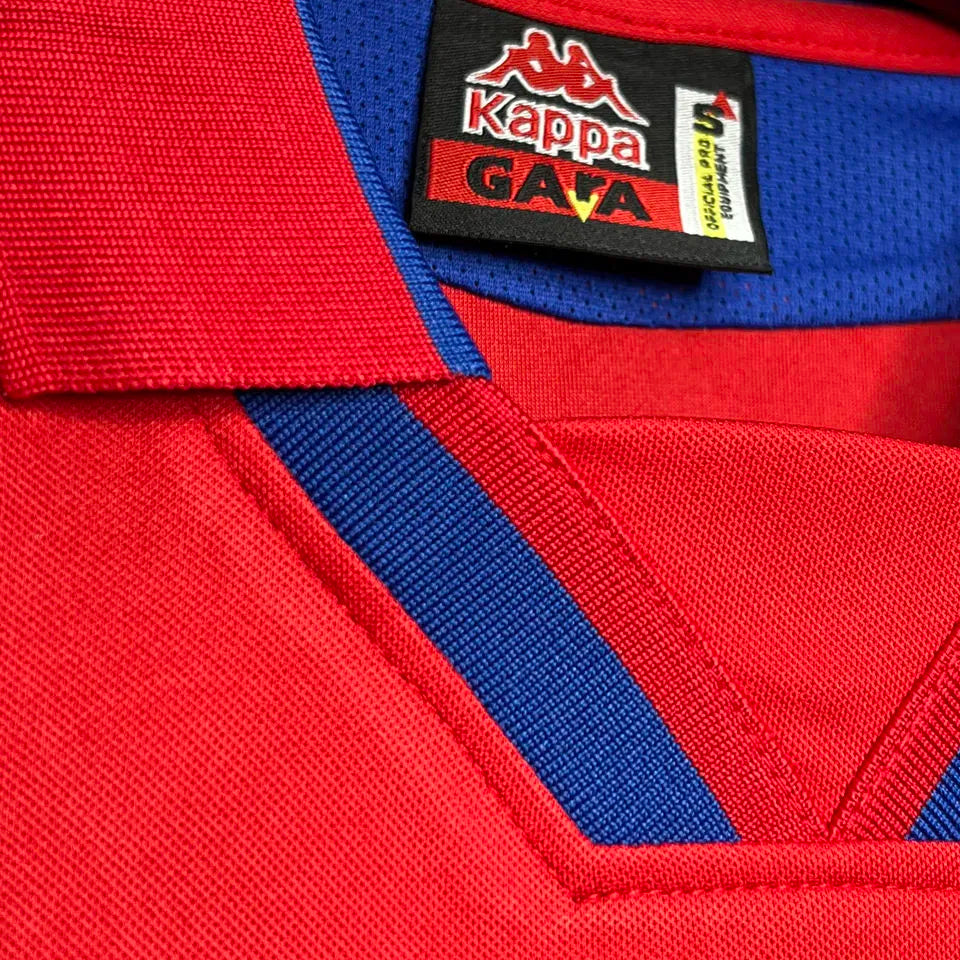 1998/99 Panama Home Red Retro Soccer Jersey Detail 1
