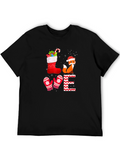 Christmas Fox Graphic T-Shirt