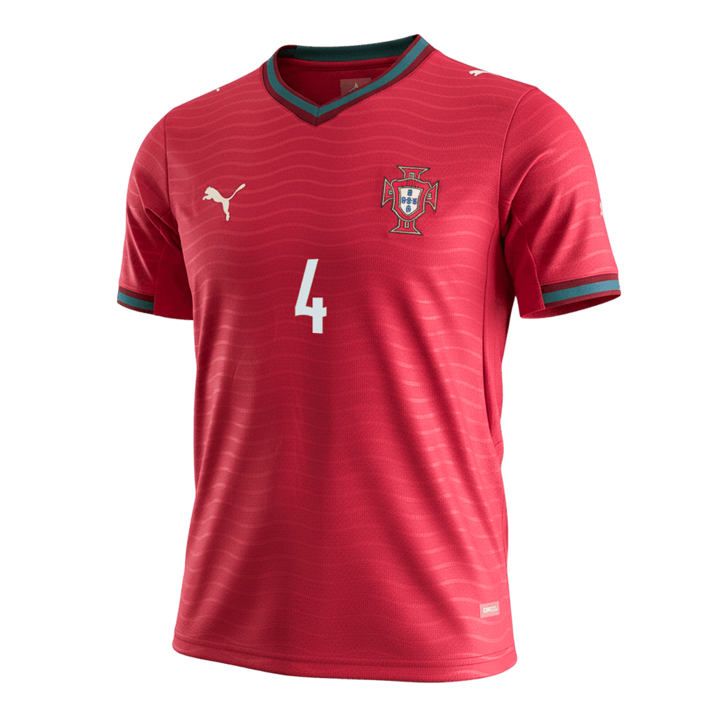 RÚBEN DIAS#4 Portugal Home Soccer Jersey World Cup 2026 Red Back