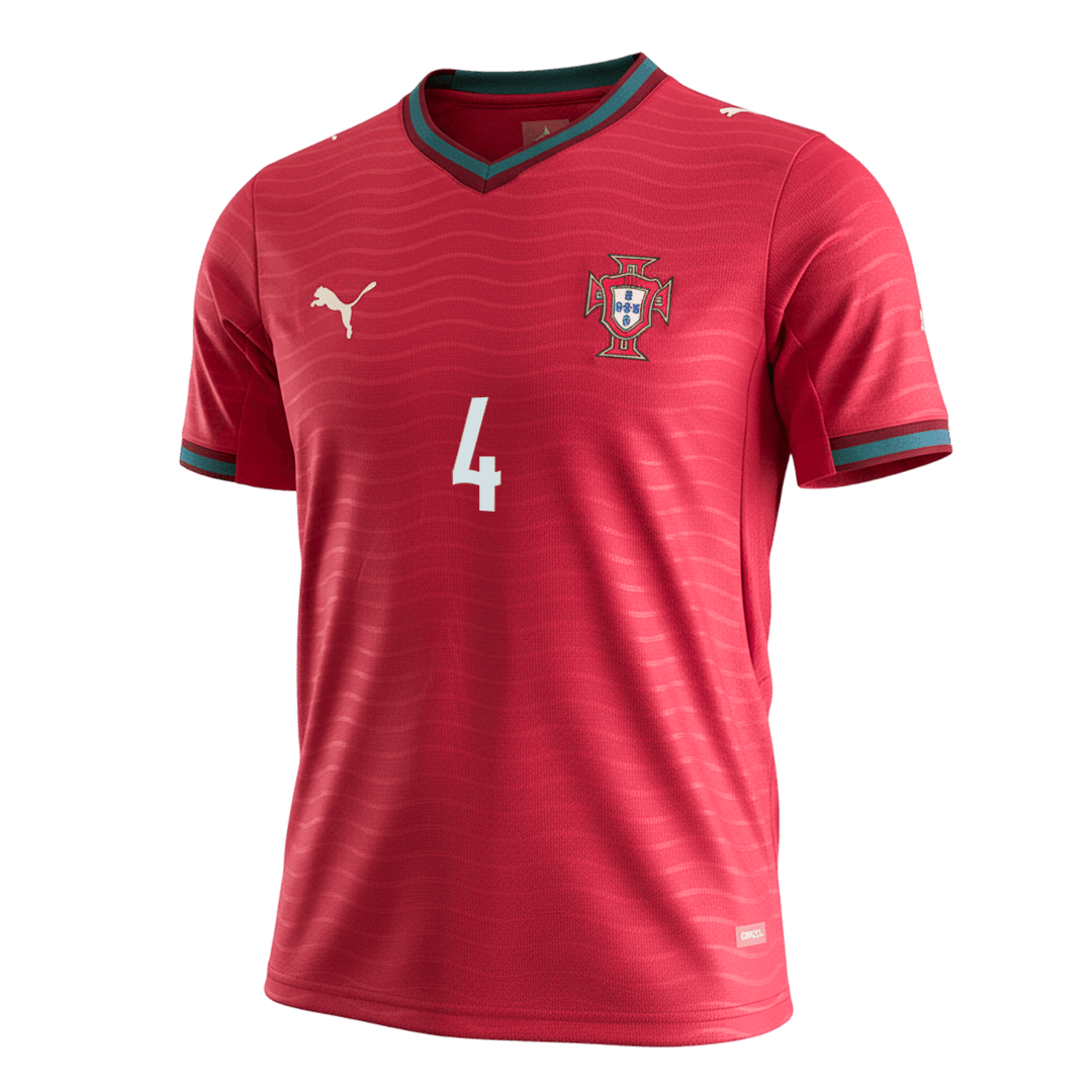 RÚBEN DIAS#4 Portugal Home Soccer Jersey World Cup 2026 Red Back