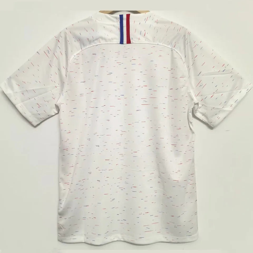 2018 France Away Retro Soccer Jersey Back