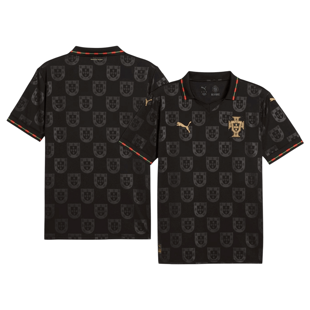 Portugal Concept Special Soccer Jersey World Cup 2026 Black Image 3
