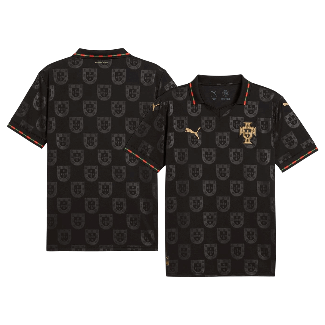 Portugal Concept Special Soccer Jersey World Cup 2026 Black Image 3