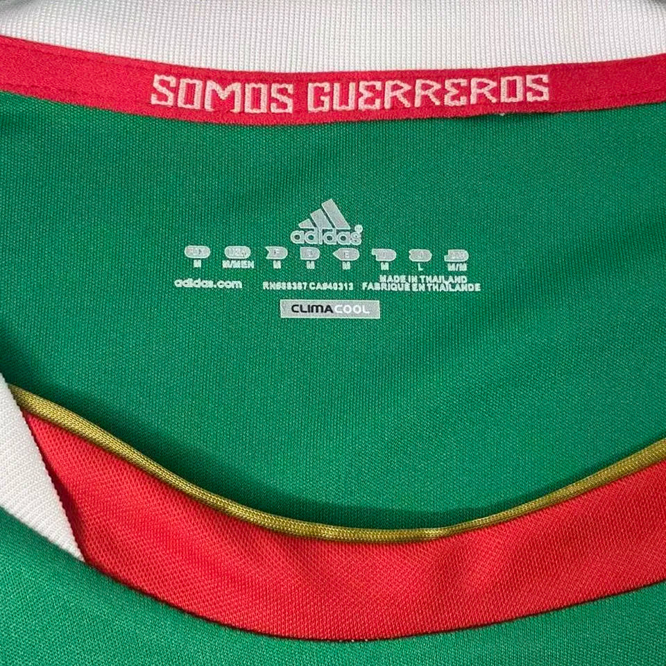 2011/12 Mexico Home Green Retro Soccer Jersey Detail 1
