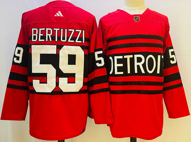 Men's Detroit Red Wings Tyler Bertuzzi #59 Red Player Jerseys