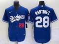 Men's Los Angeles Dodgers J.D. Martinez #28 Royal Replica Game Jerseys