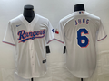 Men's Texas Rangers Josh Jung #6 White Home Replica Player Jerseys
