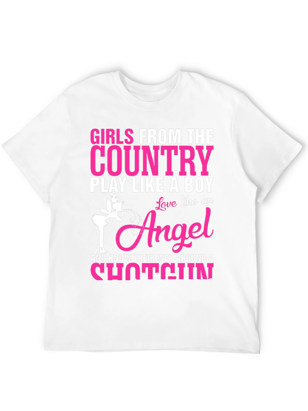 Country Girls T-Shirt - Angel Shotgun Design