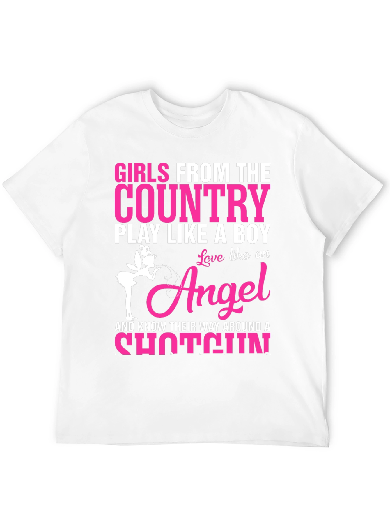 Country Girls T-Shirt - Angel Shotgun Design