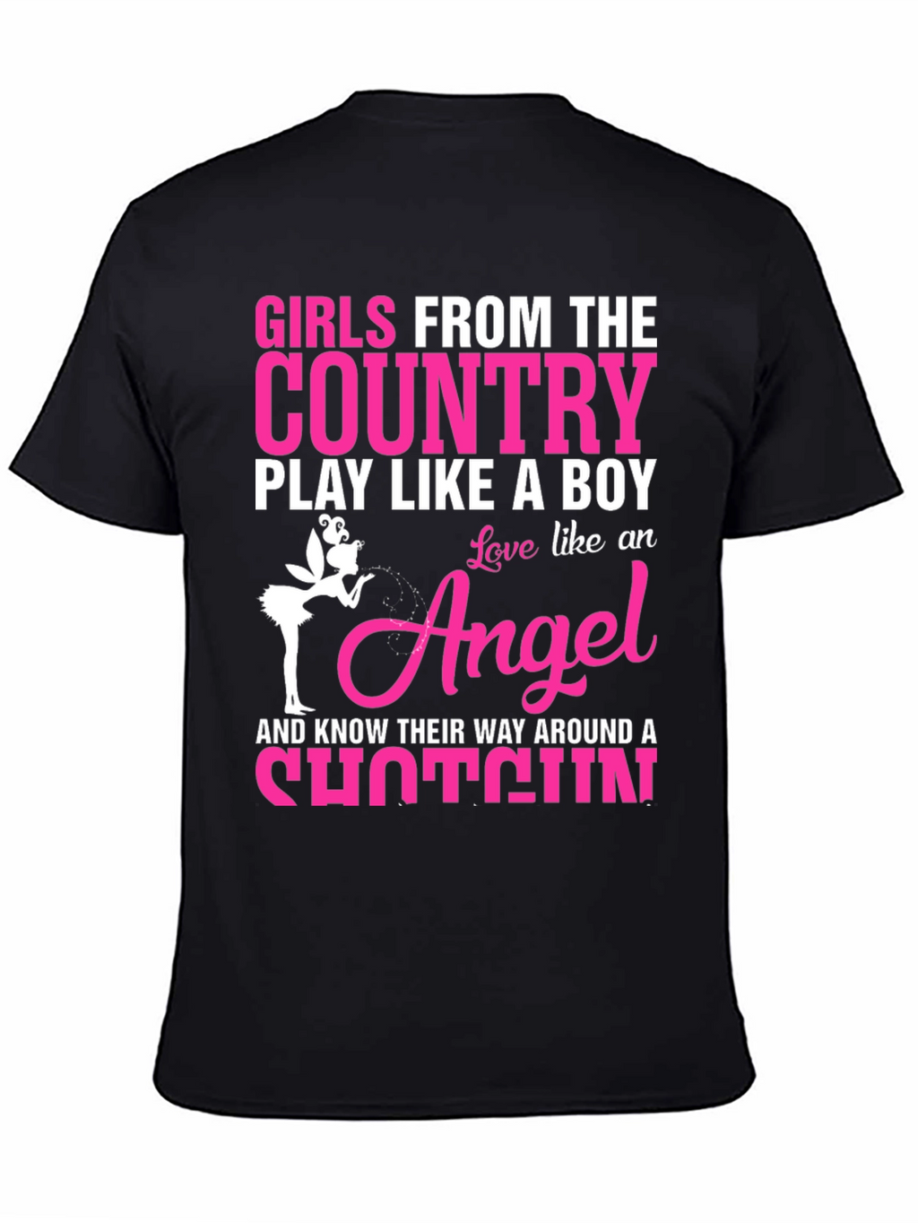 Country Girls T-Shirt - Angel Shotgun Design