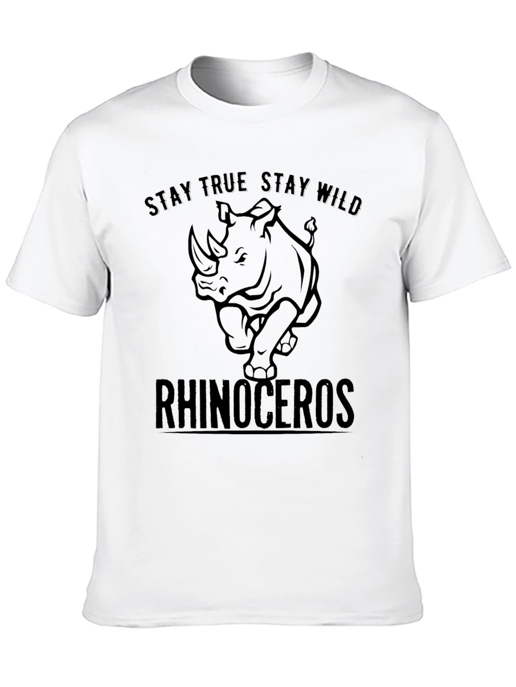Stay True Stay Wild Rhinoceros T-Shirt