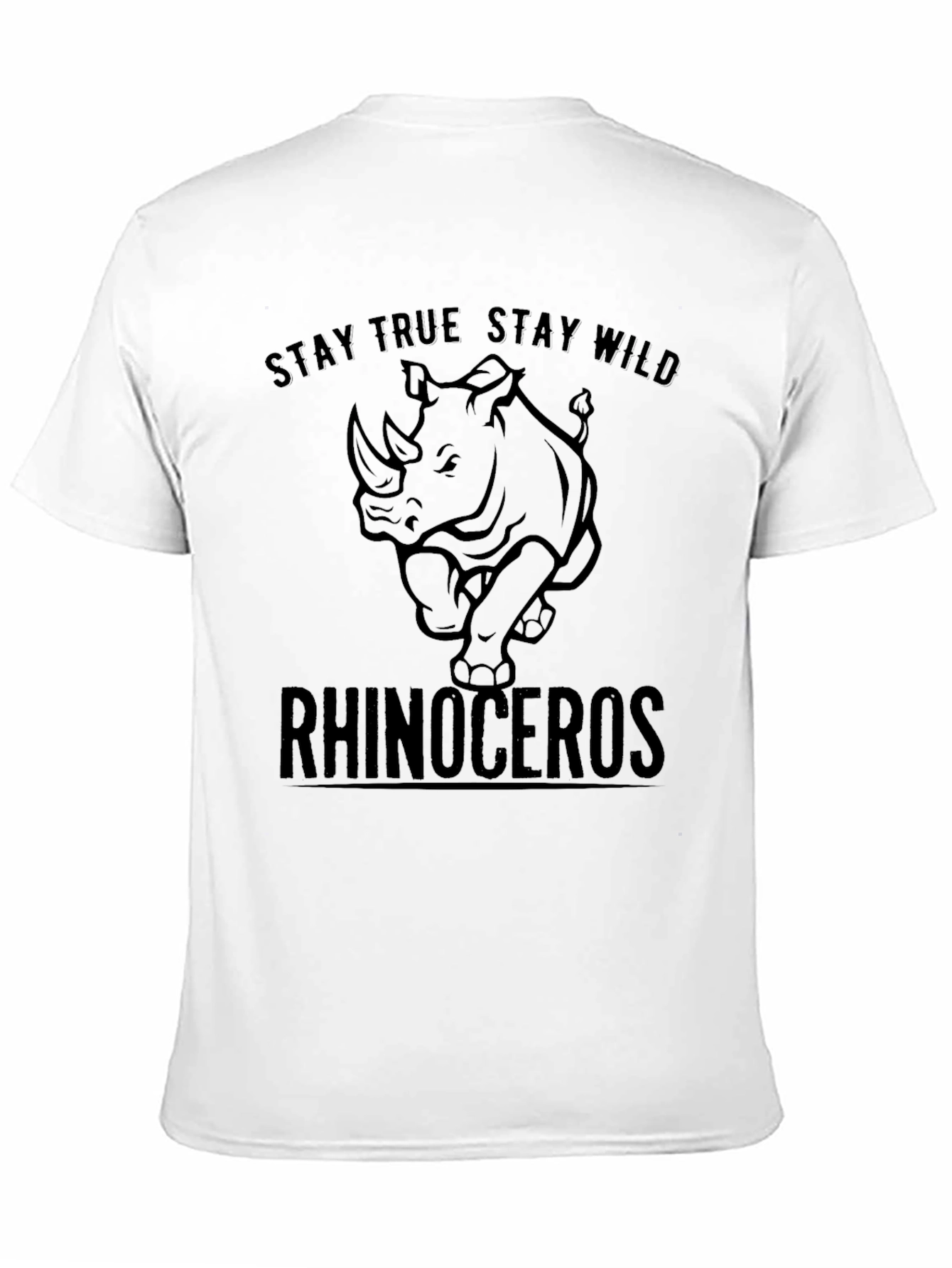 Stay True Stay Wild Rhinoceros T-Shirt