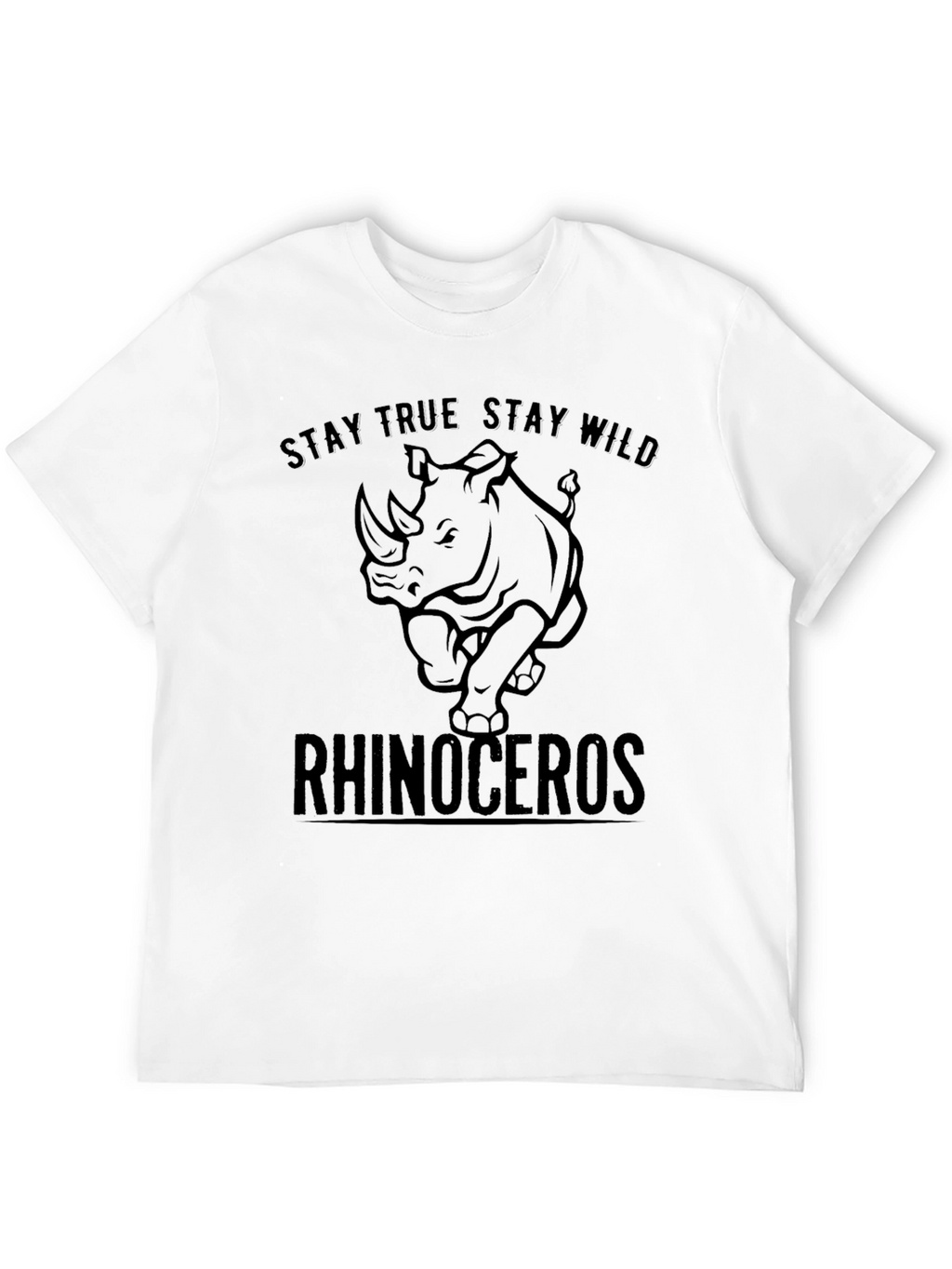 Stay True Stay Wild Rhinoceros T-Shirt