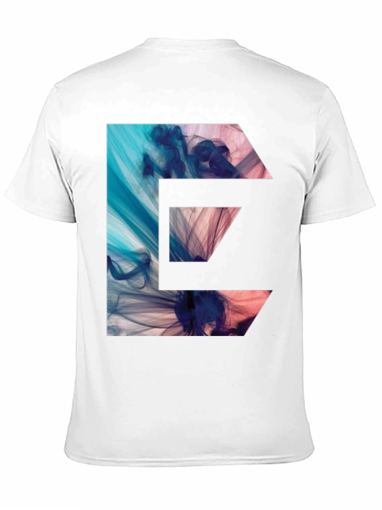 Abstract E-Graphic Black T-Shirt