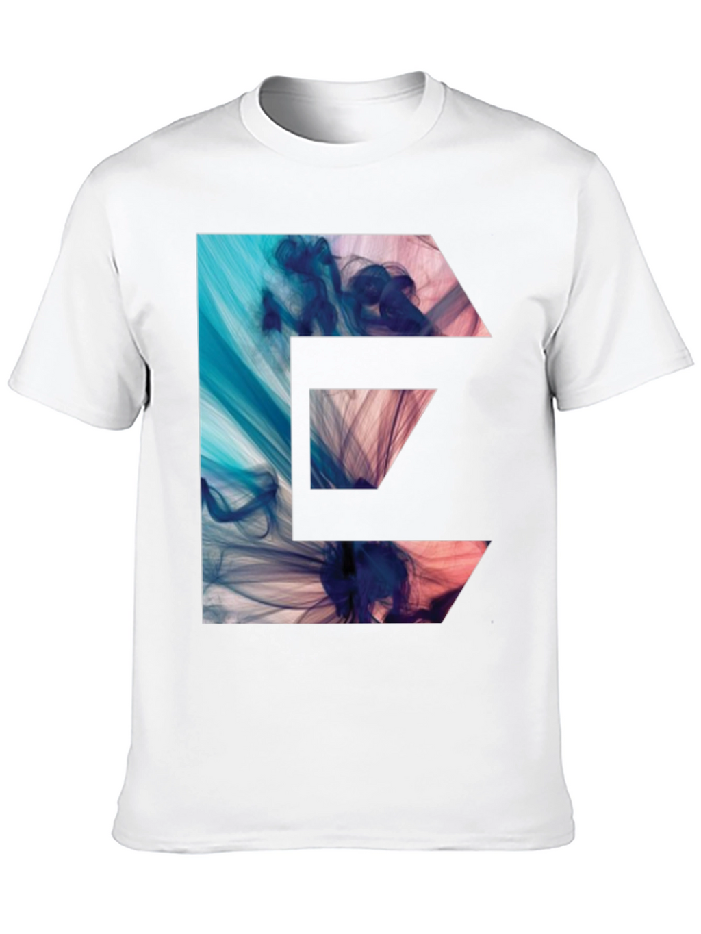 Abstract E-Graphic Black T-Shirt