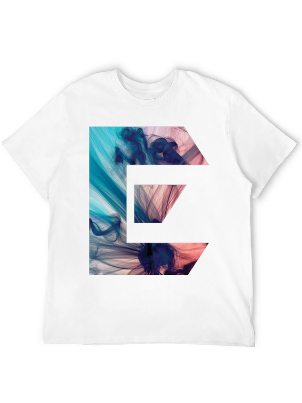 Abstract E-Graphic Black T-Shirt
