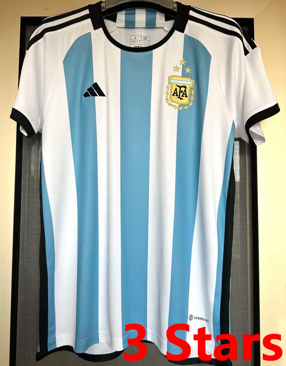 MESSI #10 Signature Version Argentina 1:1 Home Fans Jersey (3 Stars 3星 1字签名版) ★★ Detail 3