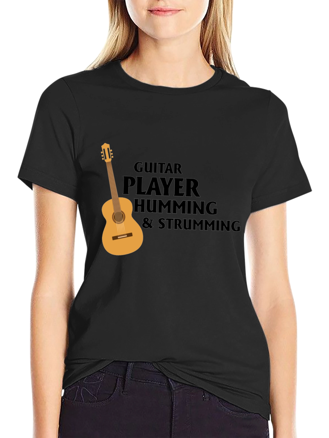 Guitar Player T-Shirt: Hum & Strum Tee